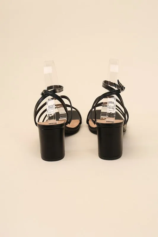 Dancing Queen Strappy Low Block Heel