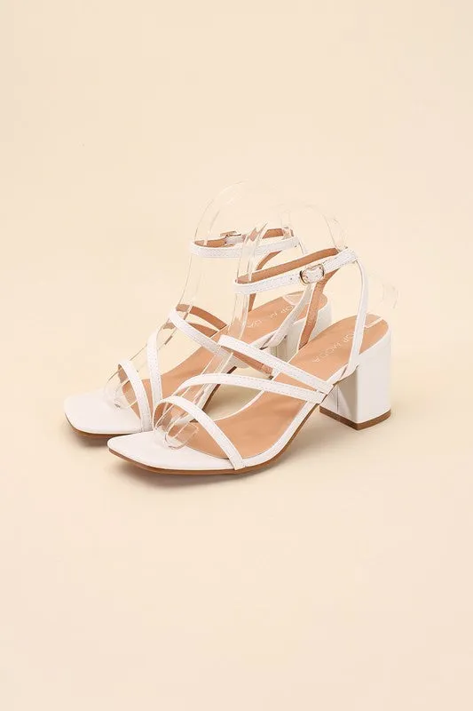 Dancing Queen Strappy Low Block Heel