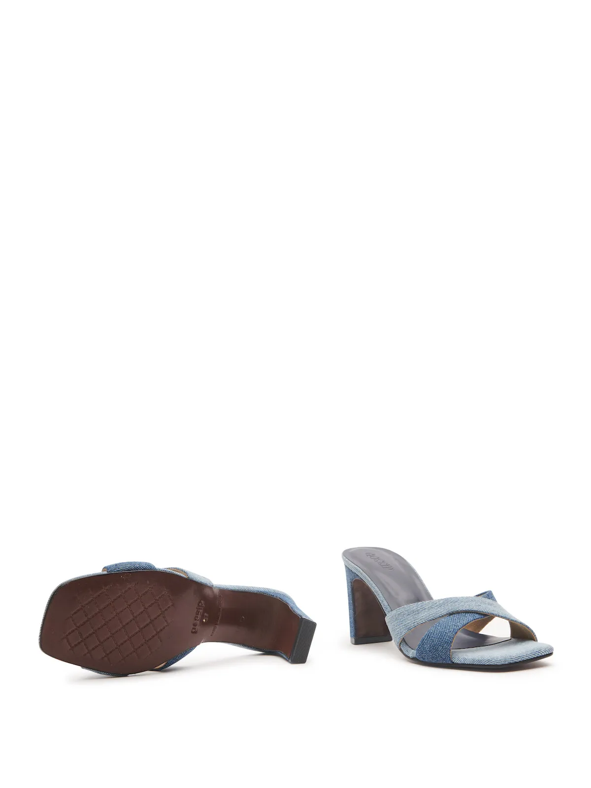 Denim Cross Slides