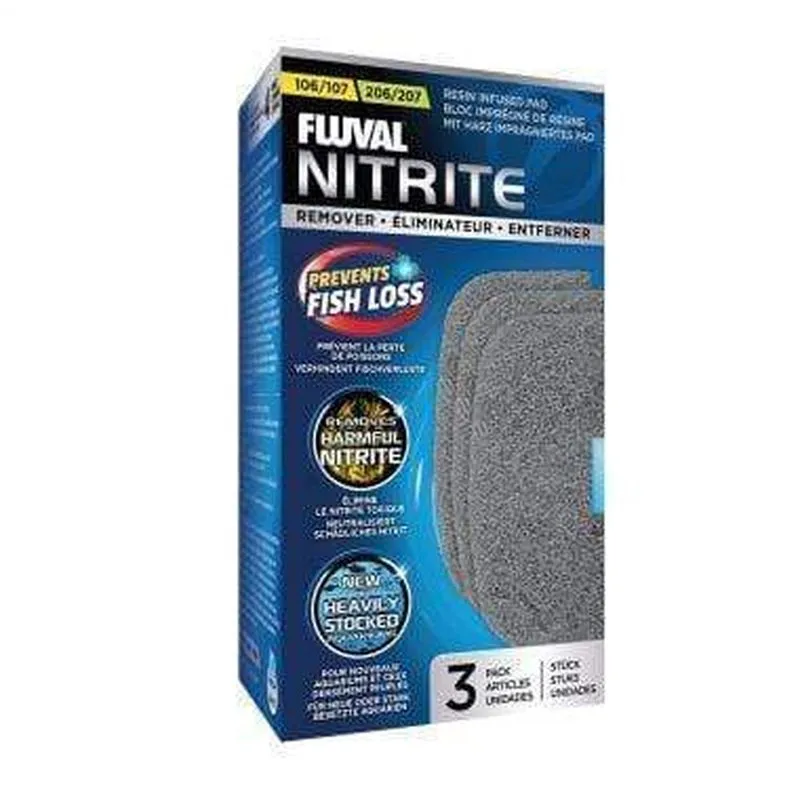 Fluval 106/206, 107/207 Nitrite Remover Pads 3 Pack