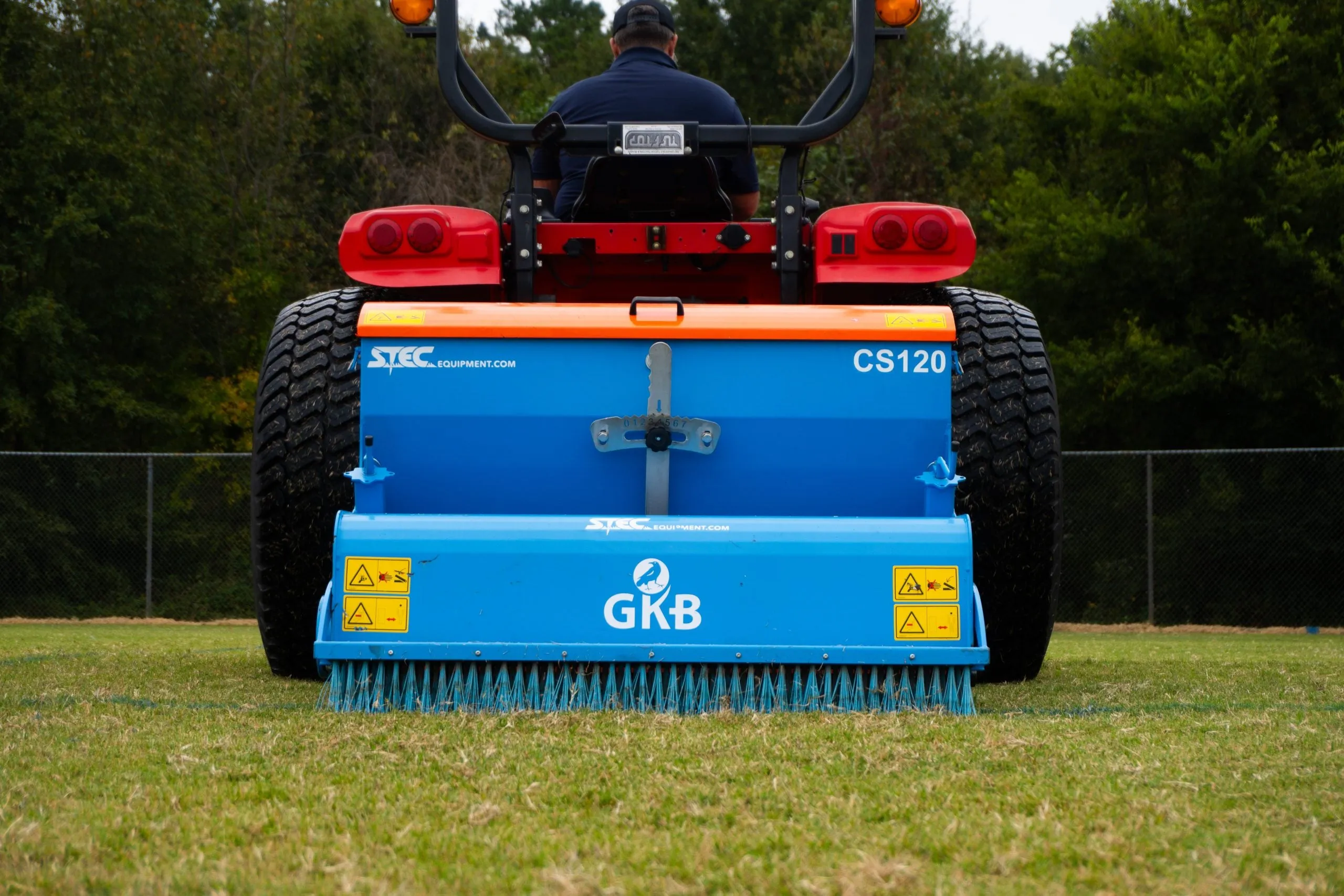 GKB CombiSeeder With Spiked Front / Rear Roller | Model CS120-CS240 | Working Width 48"-95" |  For Tractor