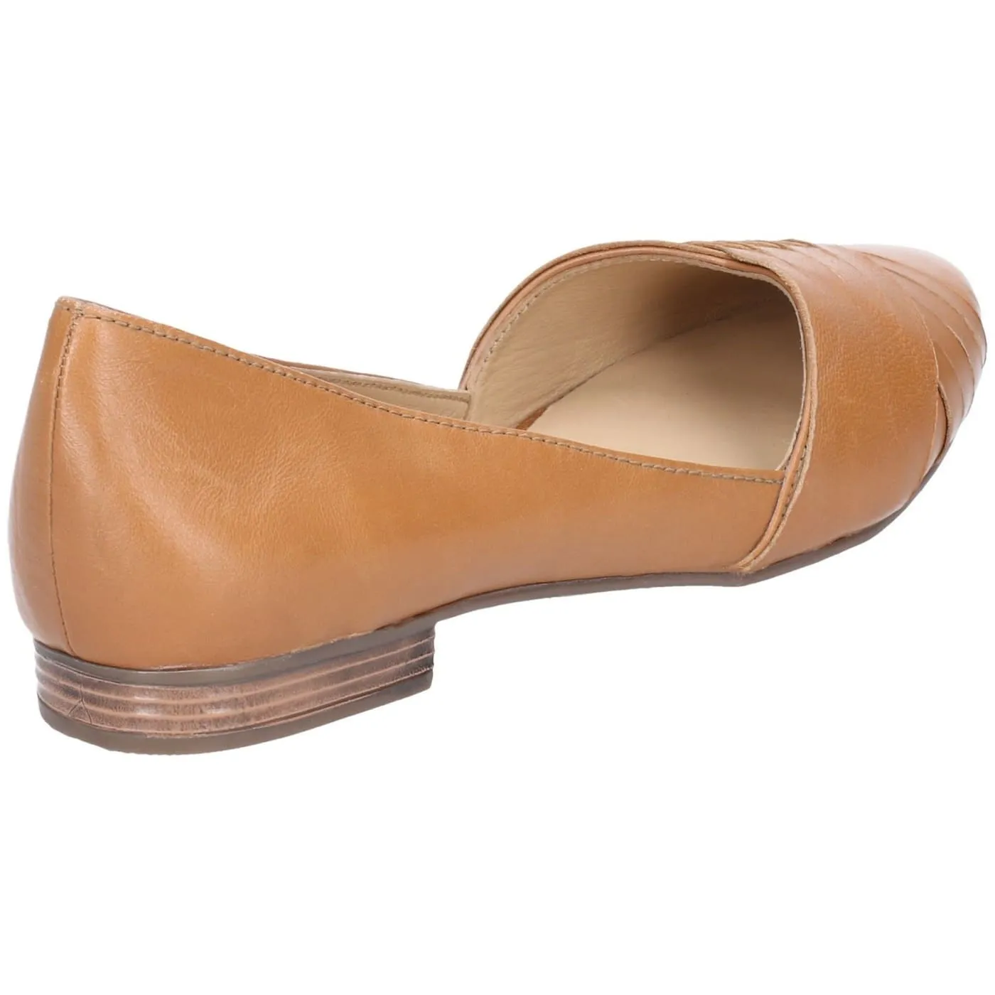 Hush Puppies Tan Marley Ballerina Slip On Shoes