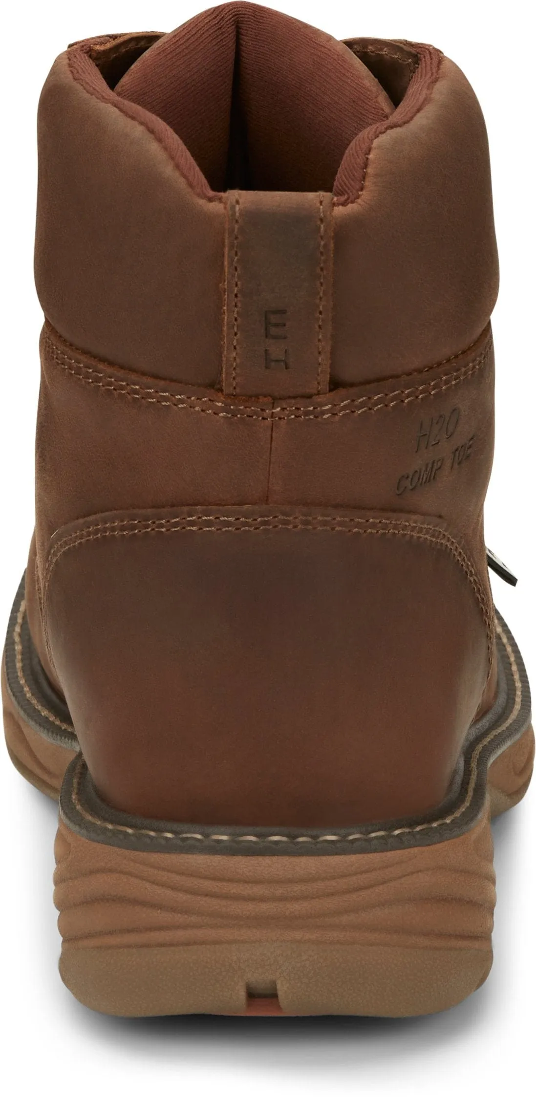 Justin Men's Stampede Rush Waterproof Nano Composite Toe Lacer Work Boots SE466