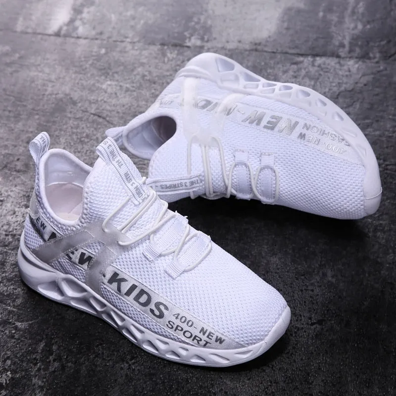Kids Running Sneakers Breathable Lightweight Walking Sport Shoes