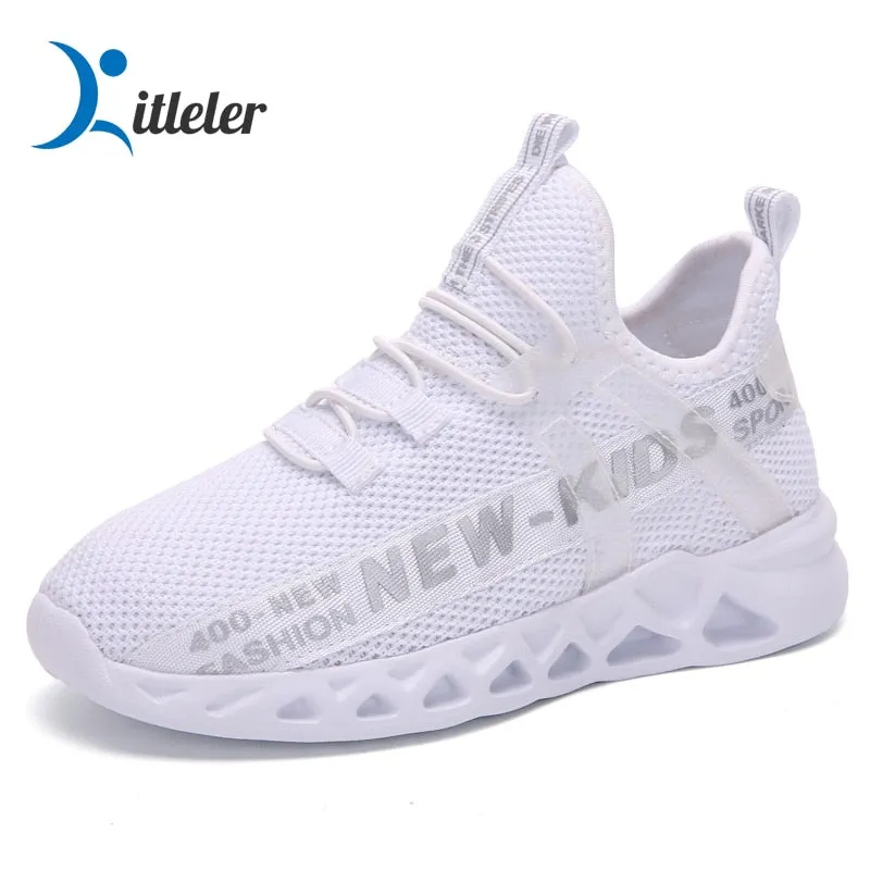 Kids Running Sneakers Breathable Lightweight Walking Sport Shoes