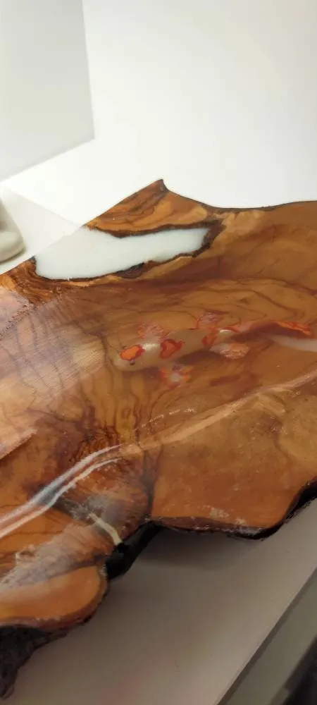 Koifish in resin, gift for friend, Aquarium Look, Housewarming gift