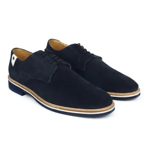 Lightweight Comfort Insole Navy Suede Basics Derbys