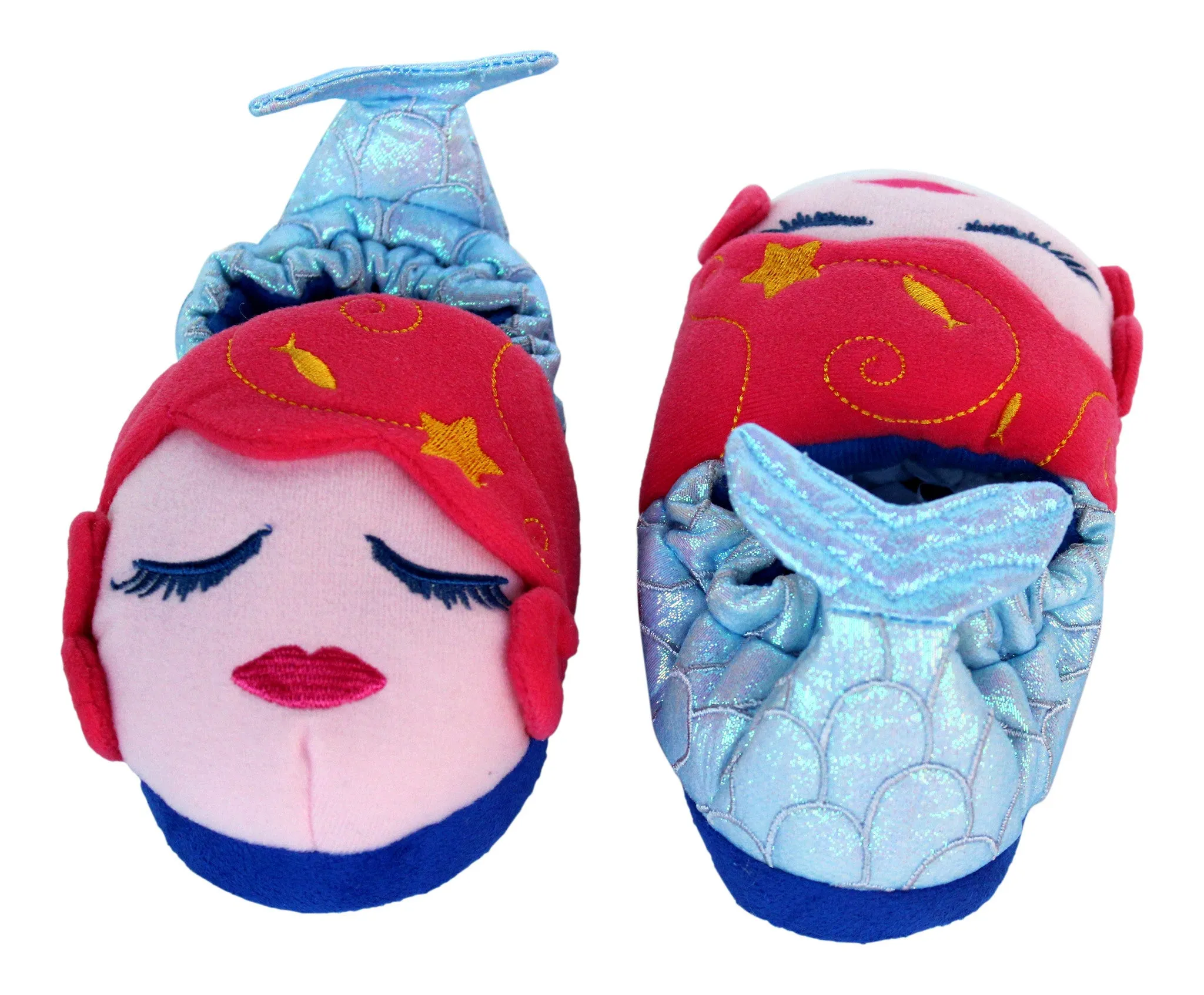 Little Girls Mermaid Plush Slipper