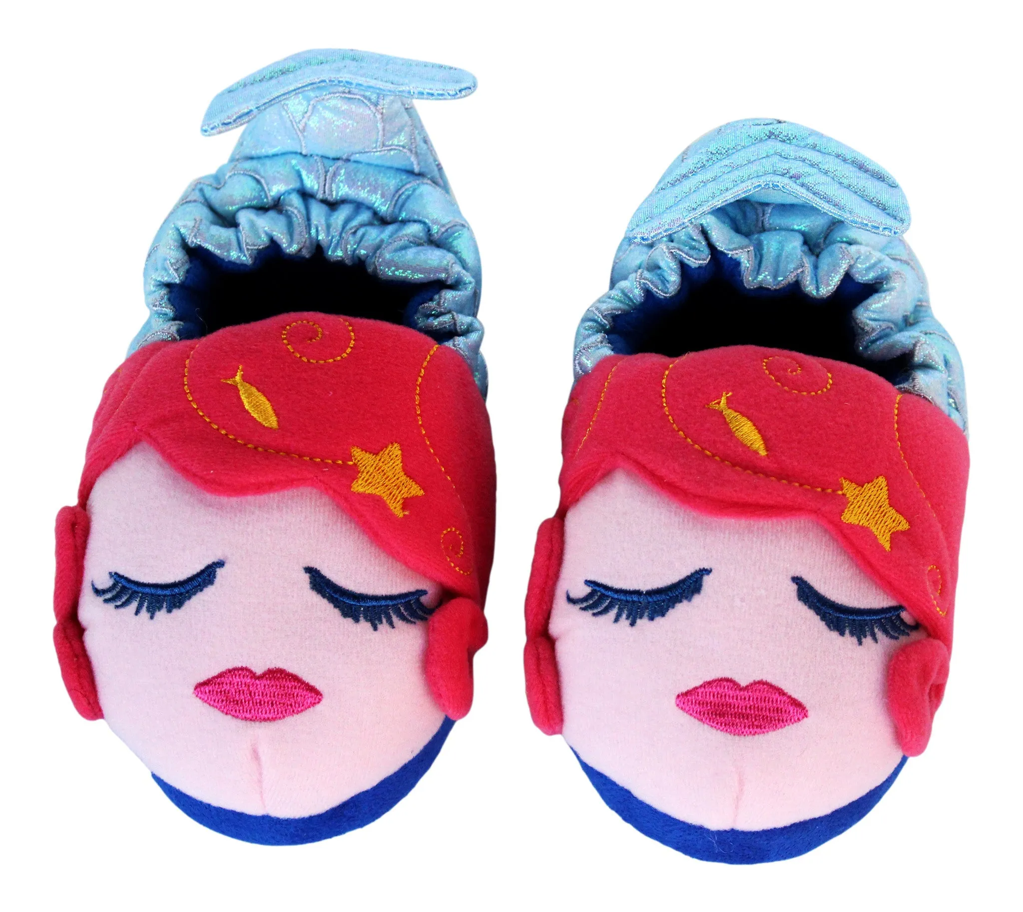 Little Girls Mermaid Plush Slipper