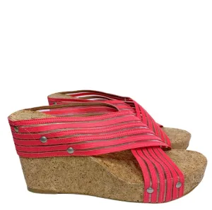 Lucky | Pink Miller Cork Wedge