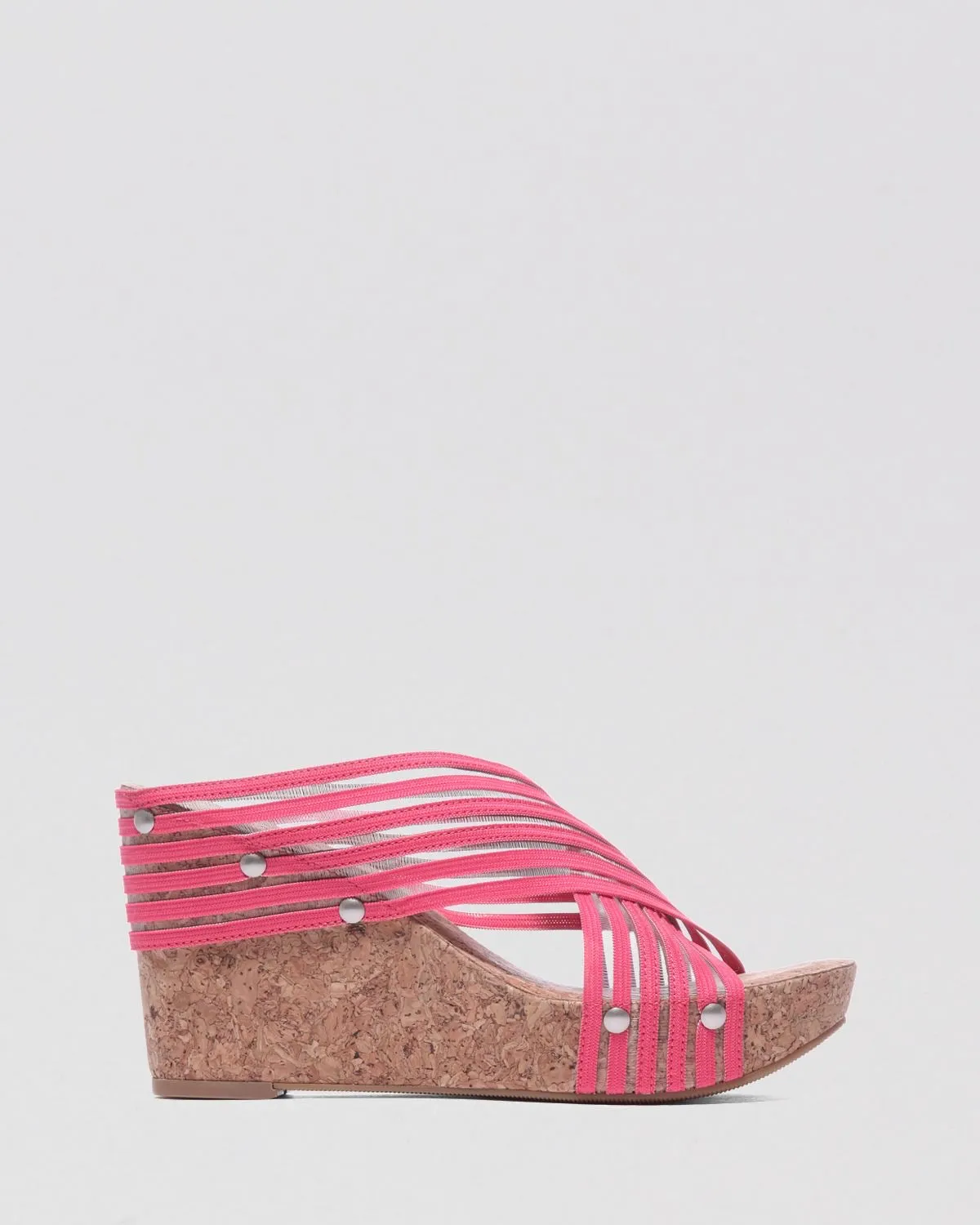 Lucky | Pink Miller Cork Wedge