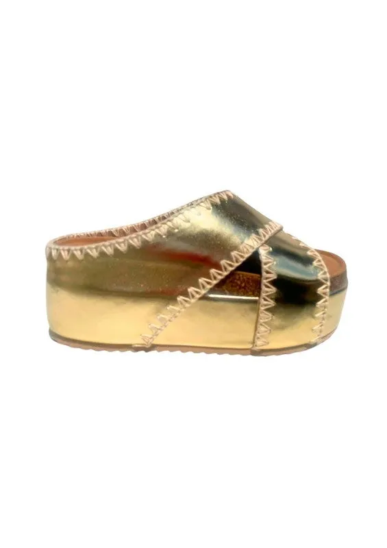Makers NINA DOUBLE BUCKLE BANDS COMFORTABLE WEDGES