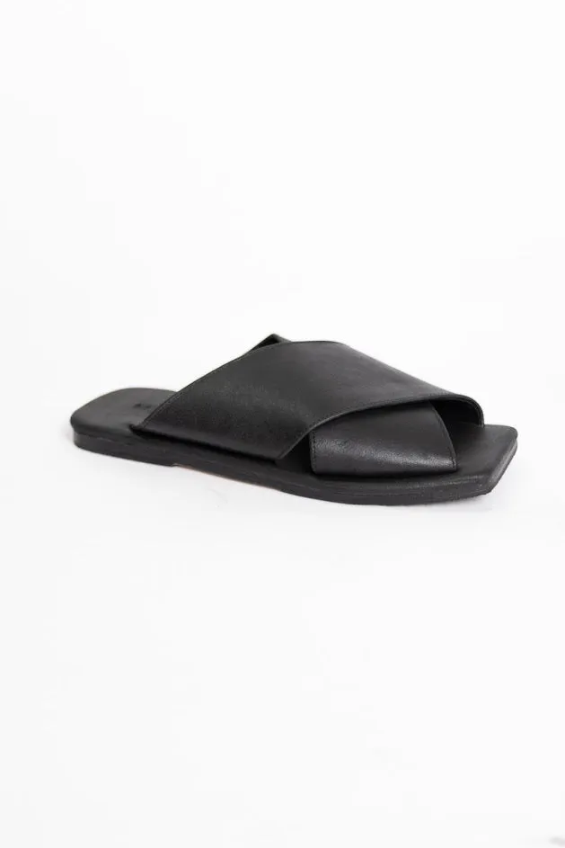 Megan Square Toe Cross Slides - CLOSING DOWN SALE 50% OFF