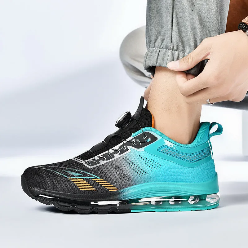 Men's Air Cushion Rotating Buckle Running Shoes