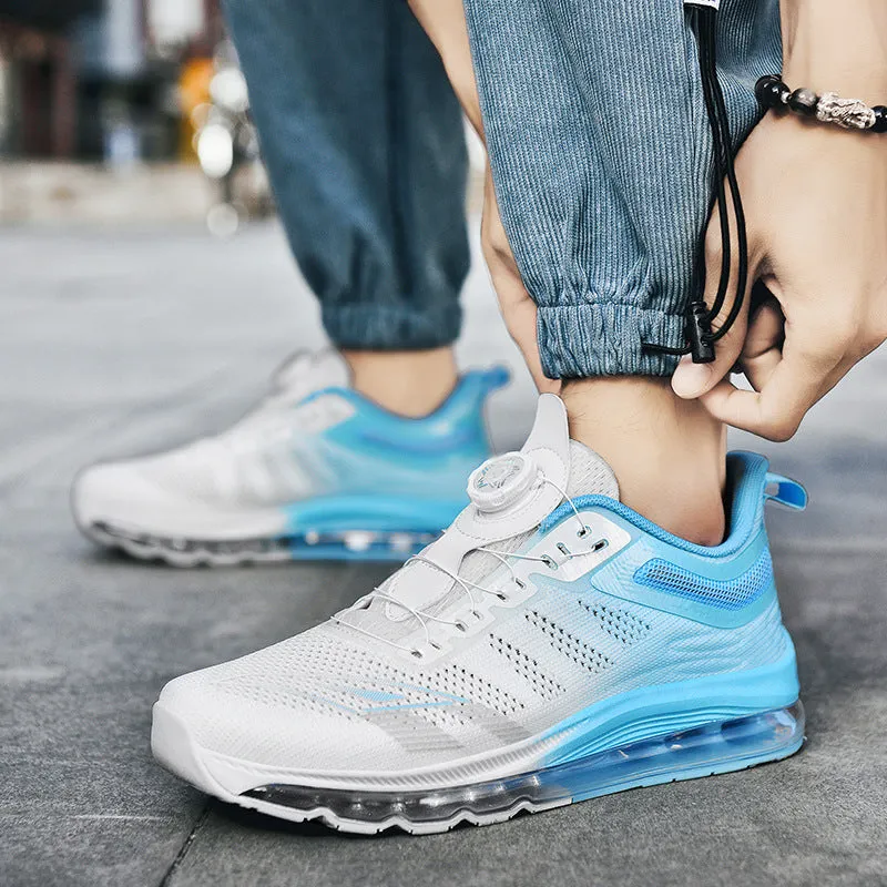 Men's Air Cushion Rotating Buckle Running Shoes