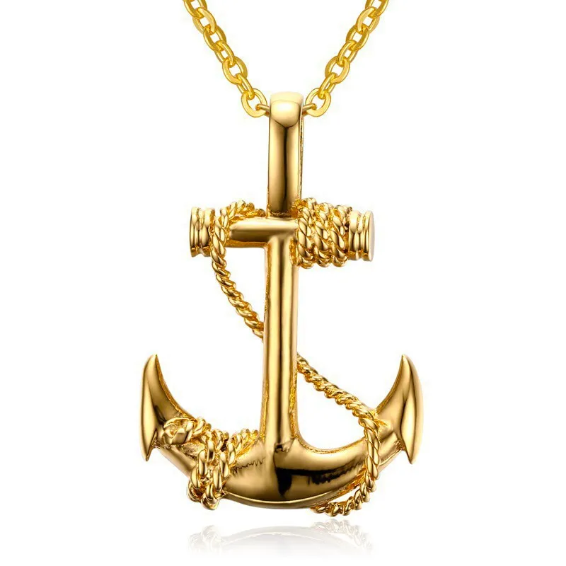 Men's Black Metal Arrow Pendant Necklace - Punk POP Cross Chain Accessory