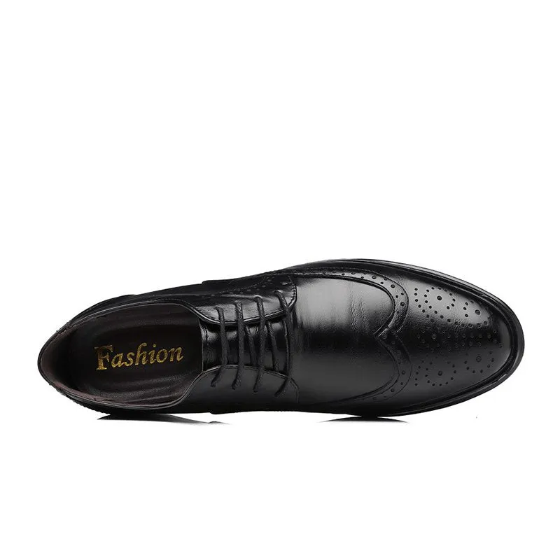Men's Lightweight Breathable Leather Shoes