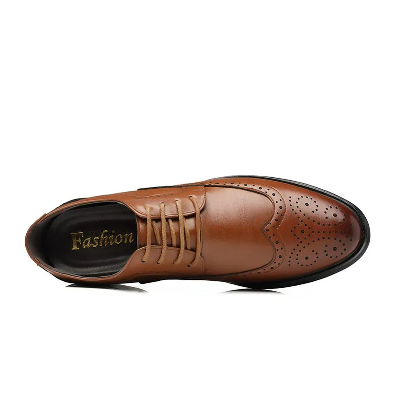 Men's Lightweight Breathable Leather Shoes