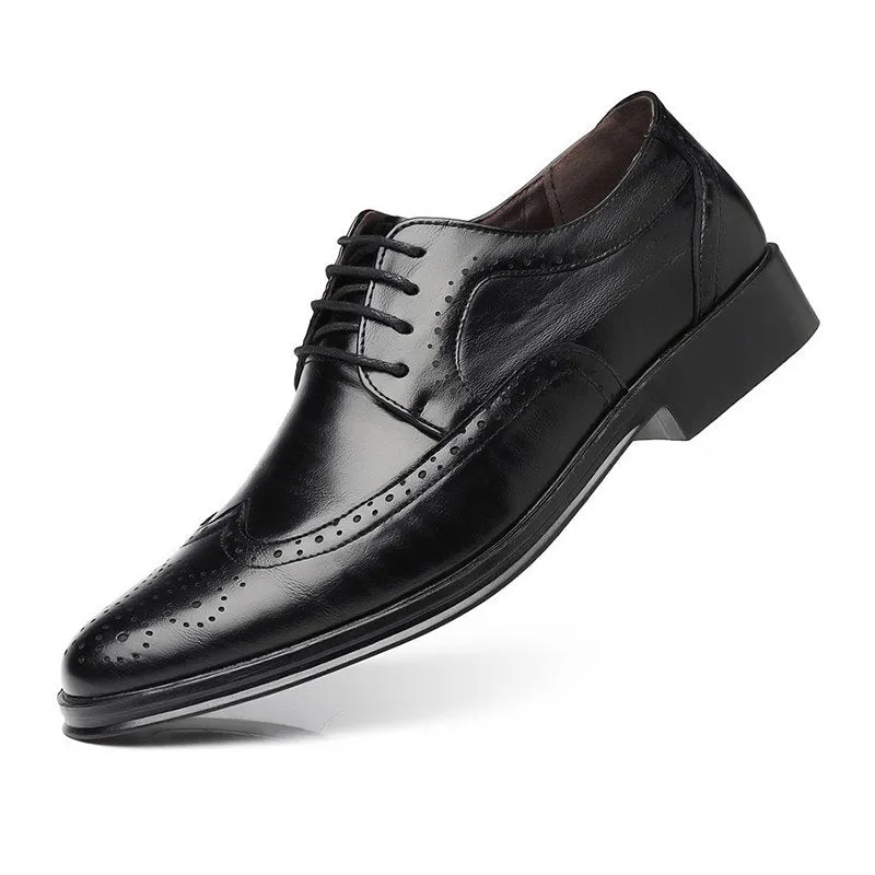Men's Lightweight Breathable Leather Shoes