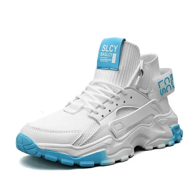 Men'S Sports Shoes High Top Shoes Casual Sneakers Jogging Walking Shoes Athletic Running Shoes for Men Large Size Eu 39~47