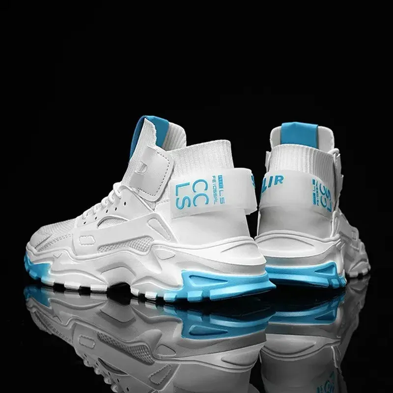 Men'S Sports Shoes High Top Shoes Casual Sneakers Jogging Walking Shoes Athletic Running Shoes for Men Large Size Eu 39~47
