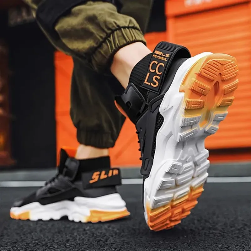 Men'S Sports Shoes High Top Shoes Casual Sneakers Jogging Walking Shoes Athletic Running Shoes for Men Large Size Eu 39~47