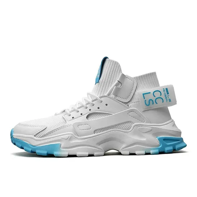 Men'S Sports Shoes High Top Shoes Casual Sneakers Jogging Walking Shoes Athletic Running Shoes for Men Large Size Eu 39~47