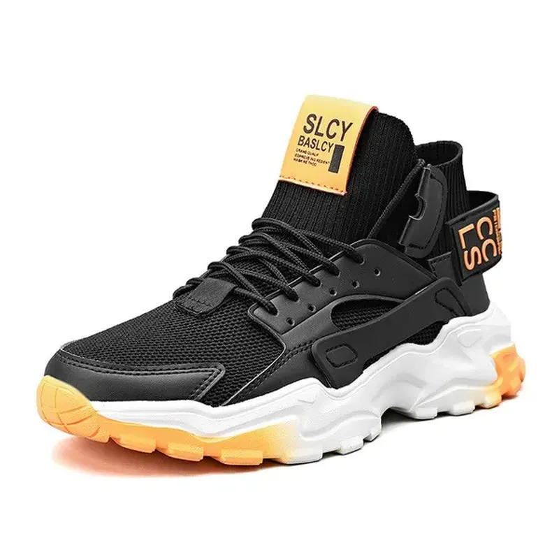 Men'S Sports Shoes High Top Shoes Casual Sneakers Jogging Walking Shoes Athletic Running Shoes for Men Large Size Eu 39~47