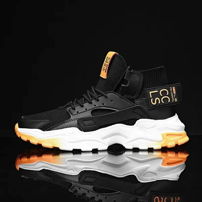 Men'S Sports Shoes High Top Shoes Casual Sneakers Jogging Walking Shoes Athletic Running Shoes for Men Large Size Eu 39~47