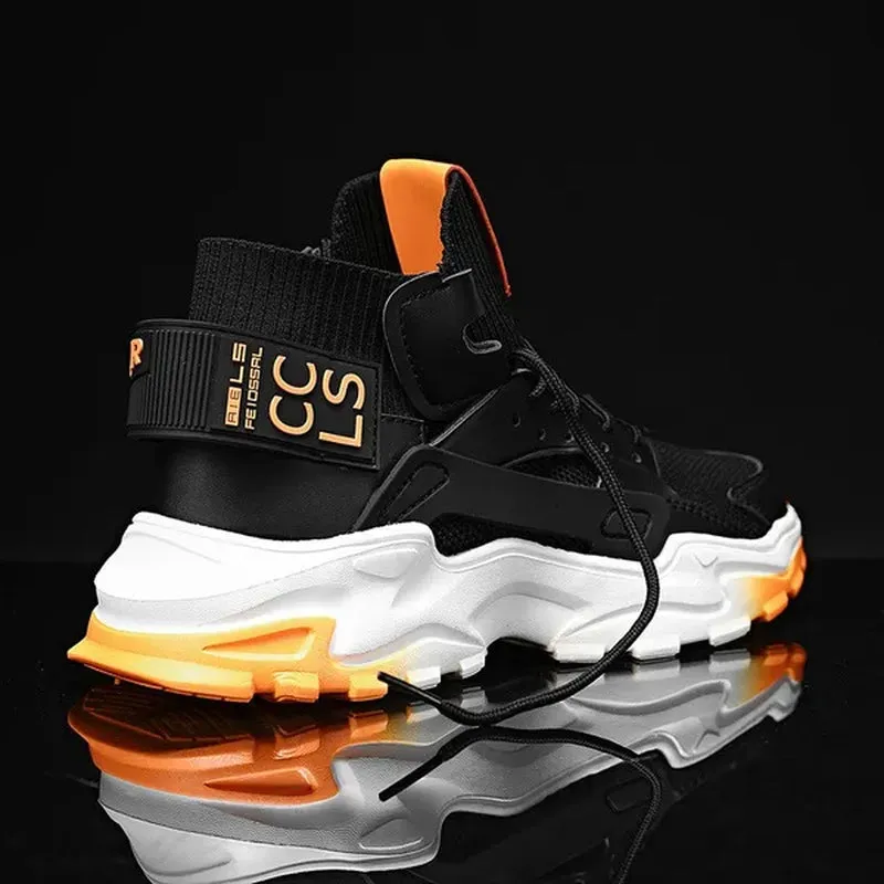 Men'S Sports Shoes High Top Shoes Casual Sneakers Jogging Walking Shoes Athletic Running Shoes for Men Large Size Eu 39~47