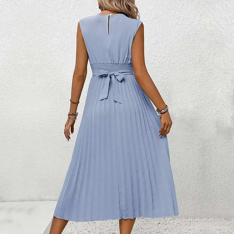 METAVERSMALL independent station foreign trade New new  summer women's clothing straps design sense 2025 pleated dress