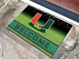 Miami Hurricanes Heavy Duty Crumb Rubber Doormat OUT OF STOCK