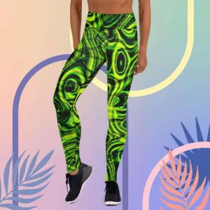 Neon Wrinkle Yoga Leggings