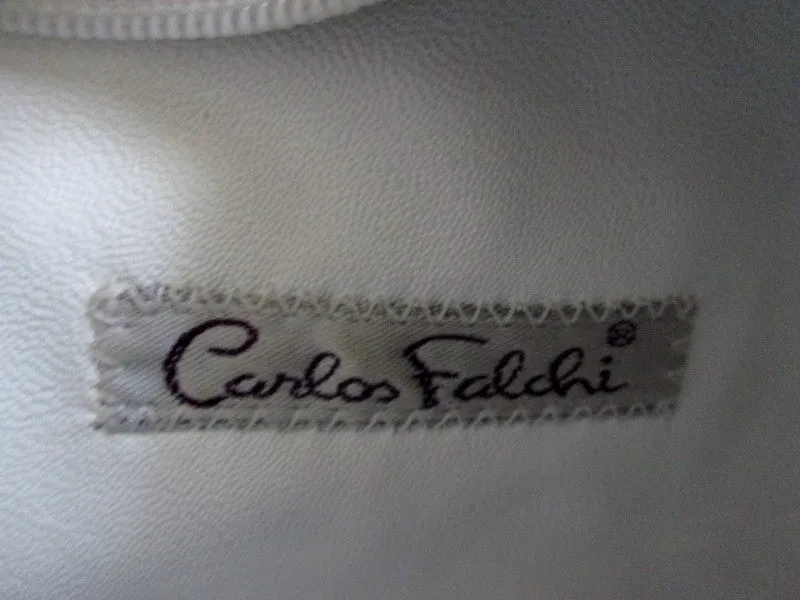 NEW CARLOS FALCHI Leather Snakeskin Purse Crossbody Shoulder Bag Multi Python Patchwork