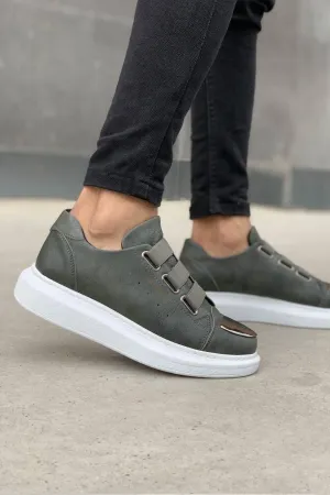 Original Design CH251 Unisex Grey-New Trend Shiny Accessory Casual Sneaker Sports Shoes
