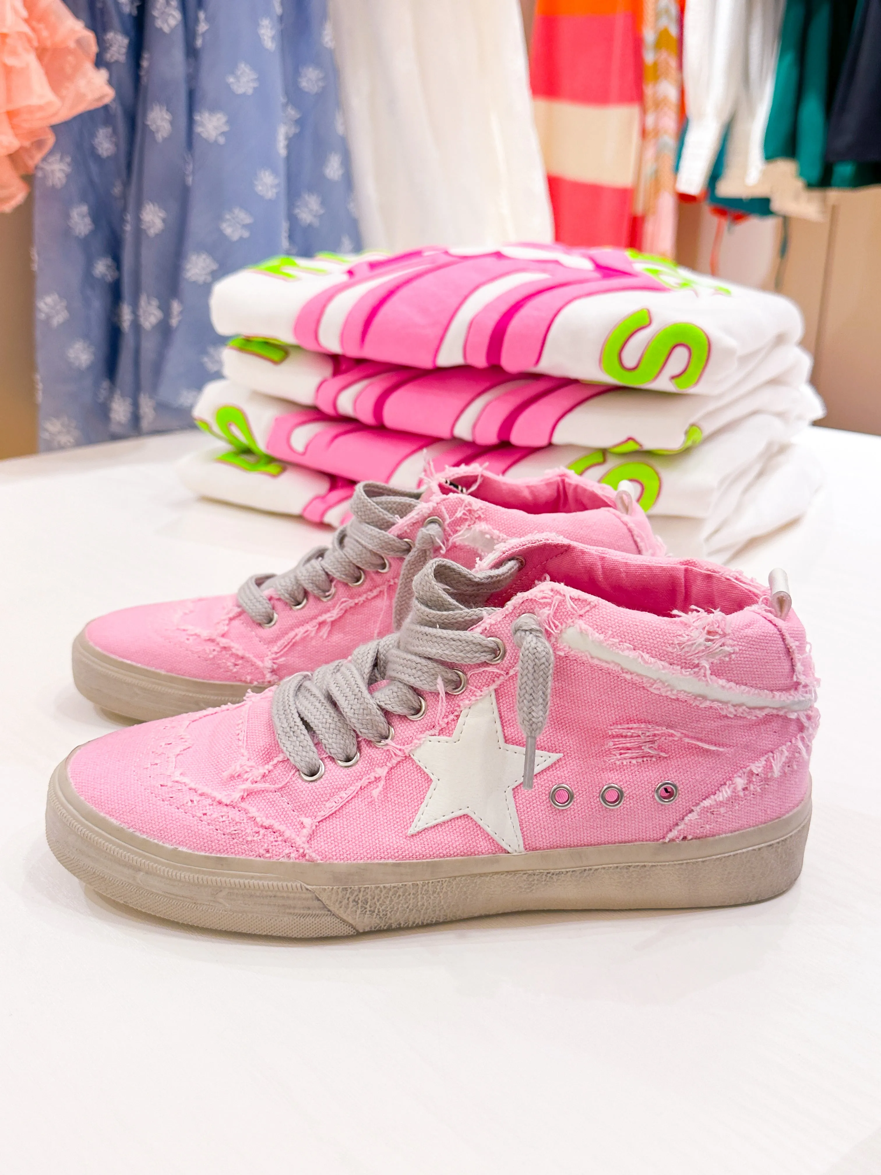 Paulina High Top Sneakers - Pink