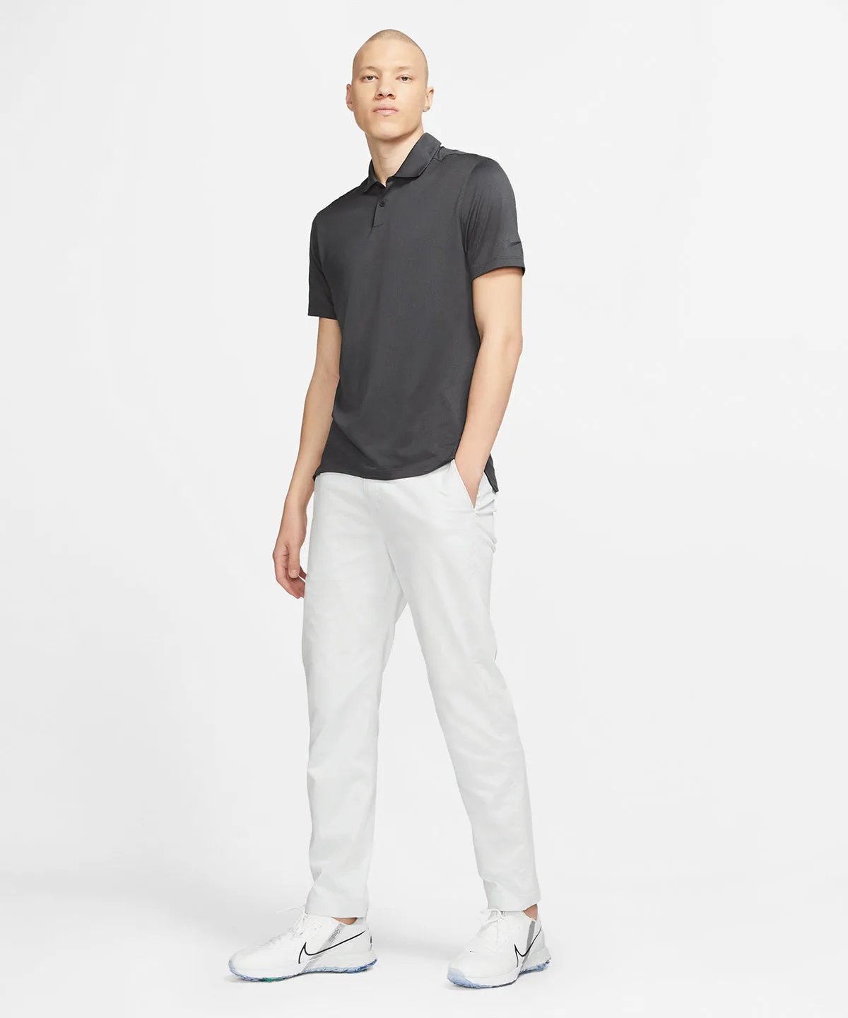 Photon Dust/Black - Nike Dry Vapor jaquard polo