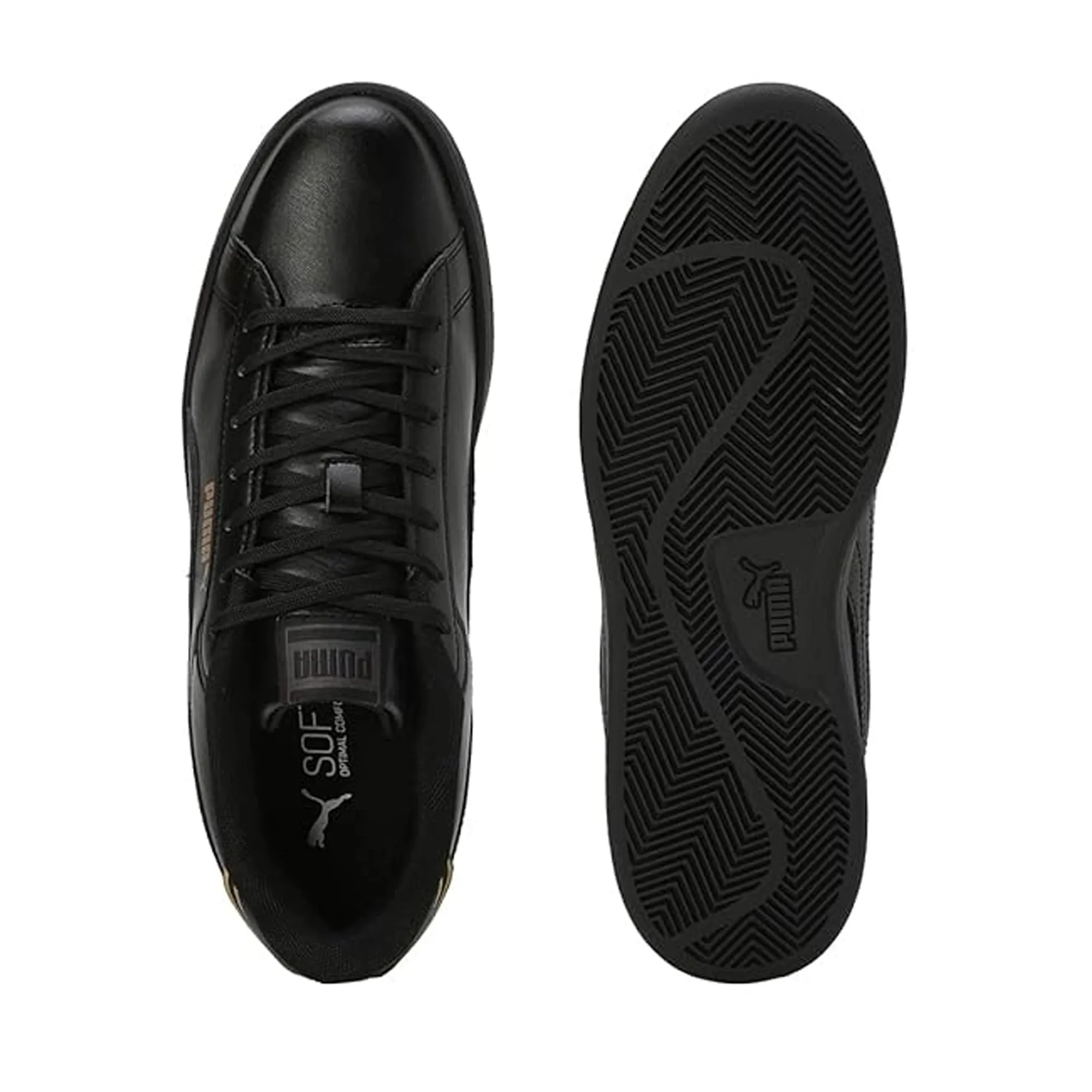 Puma Smash Pop Men's Sneaker (Black-Metallic Gold) 39712803