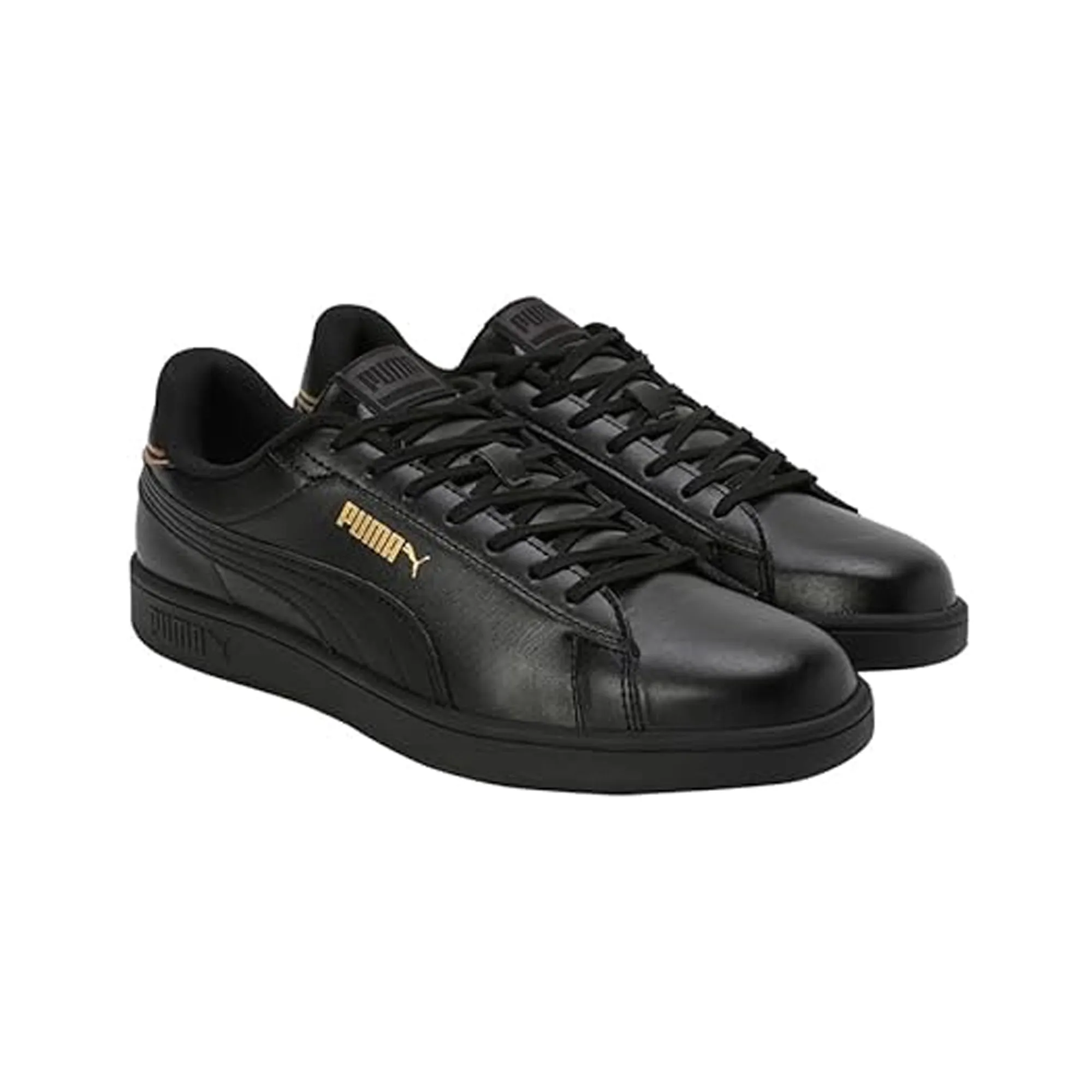 Puma Smash Pop Men's Sneaker (Black-Metallic Gold) 39712803