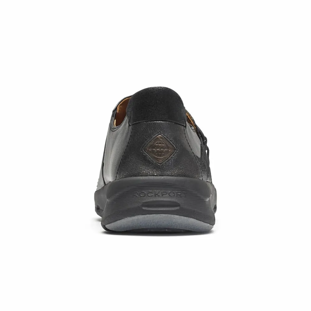 Rockport Women LETS WALK HIVAMP SLIP-ON BLACK/LEATHER