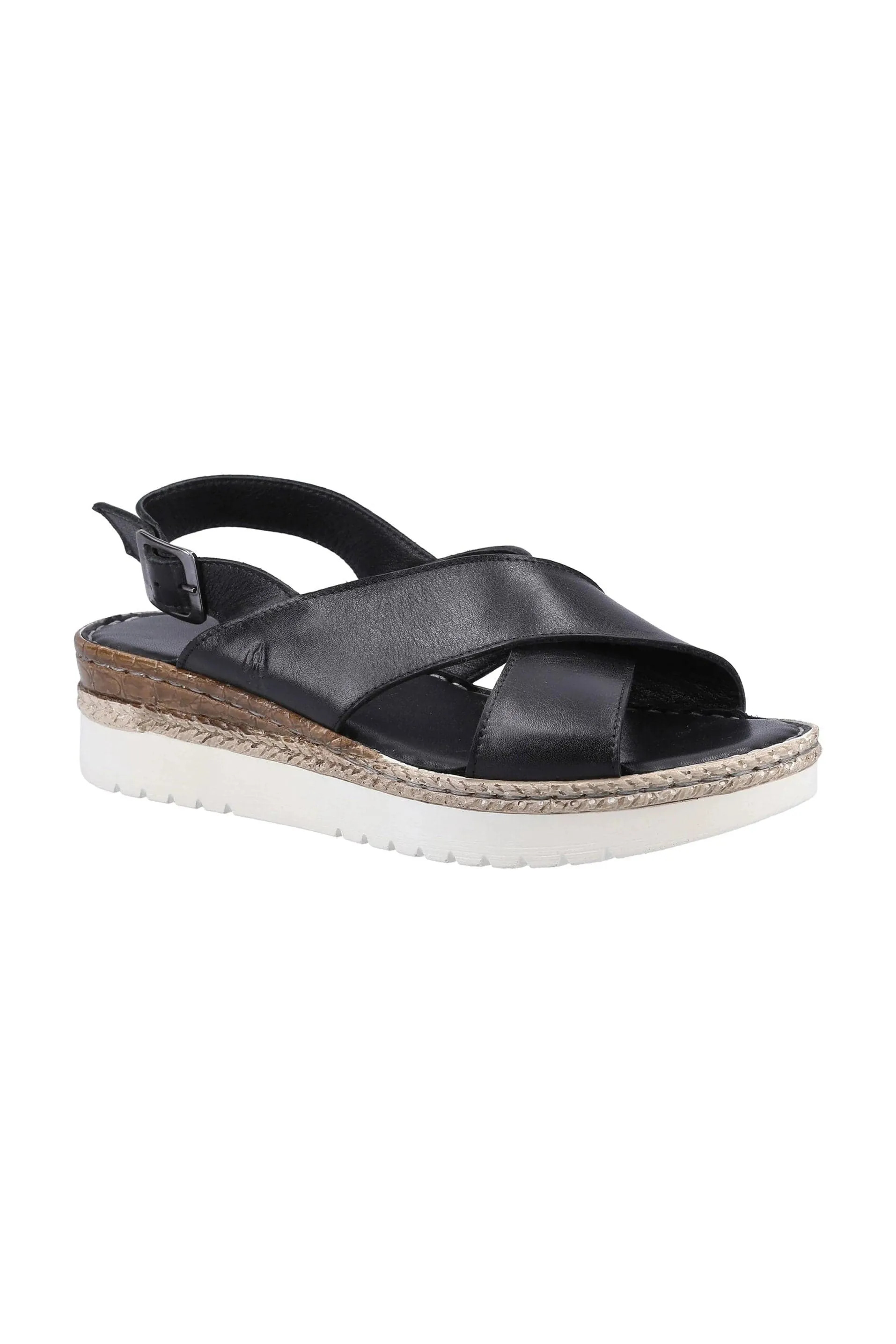 Saphira Crossover Wedges - Black