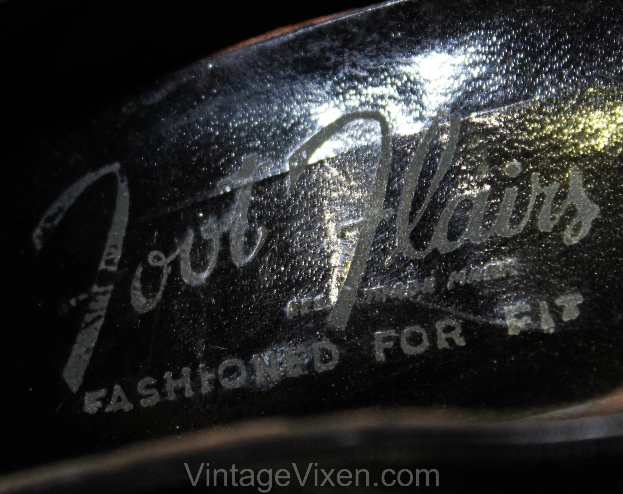 Size 5 1940s Black Leather Shoes - Unworn Beautiful 40s Pumps with Criss Cross Buckles - Rounded Toe High Heels - Pin Up Girl NOS Deadstock