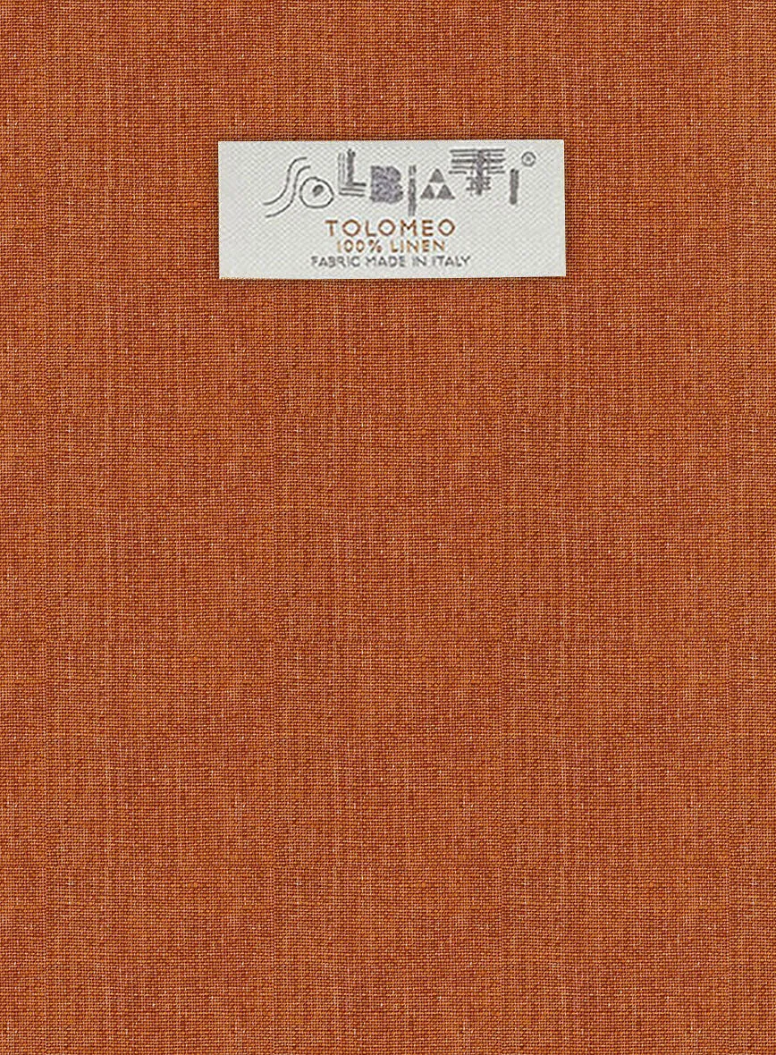 Solbiati Rust Linen Pants