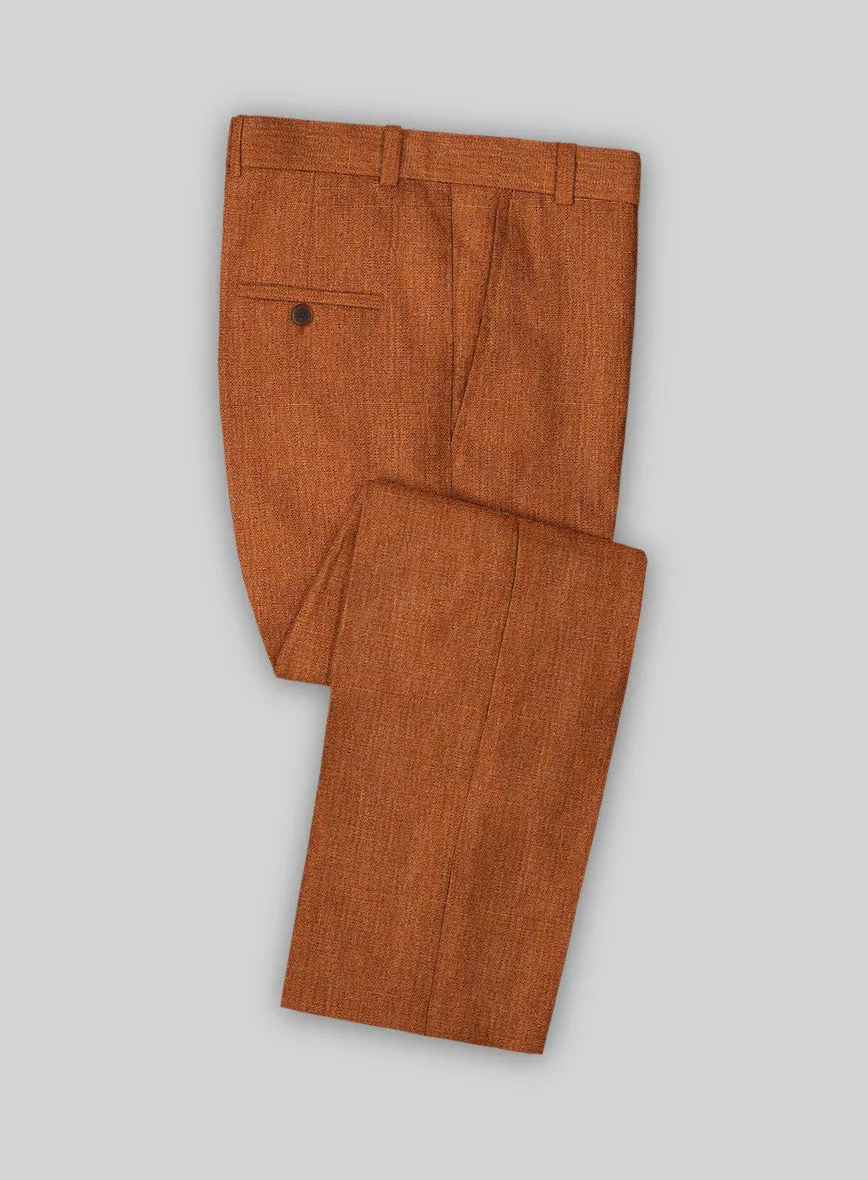 Solbiati Rust Linen Pants