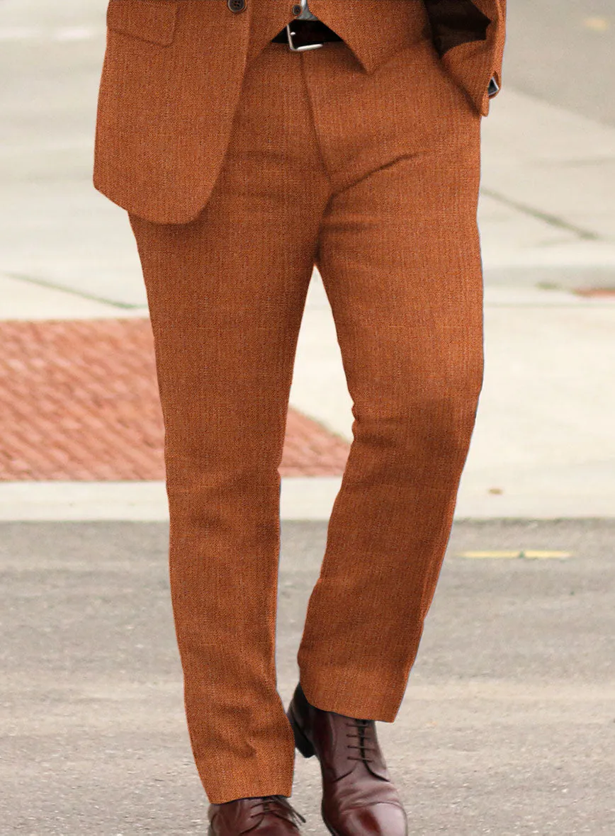Solbiati Rust Linen Pants
