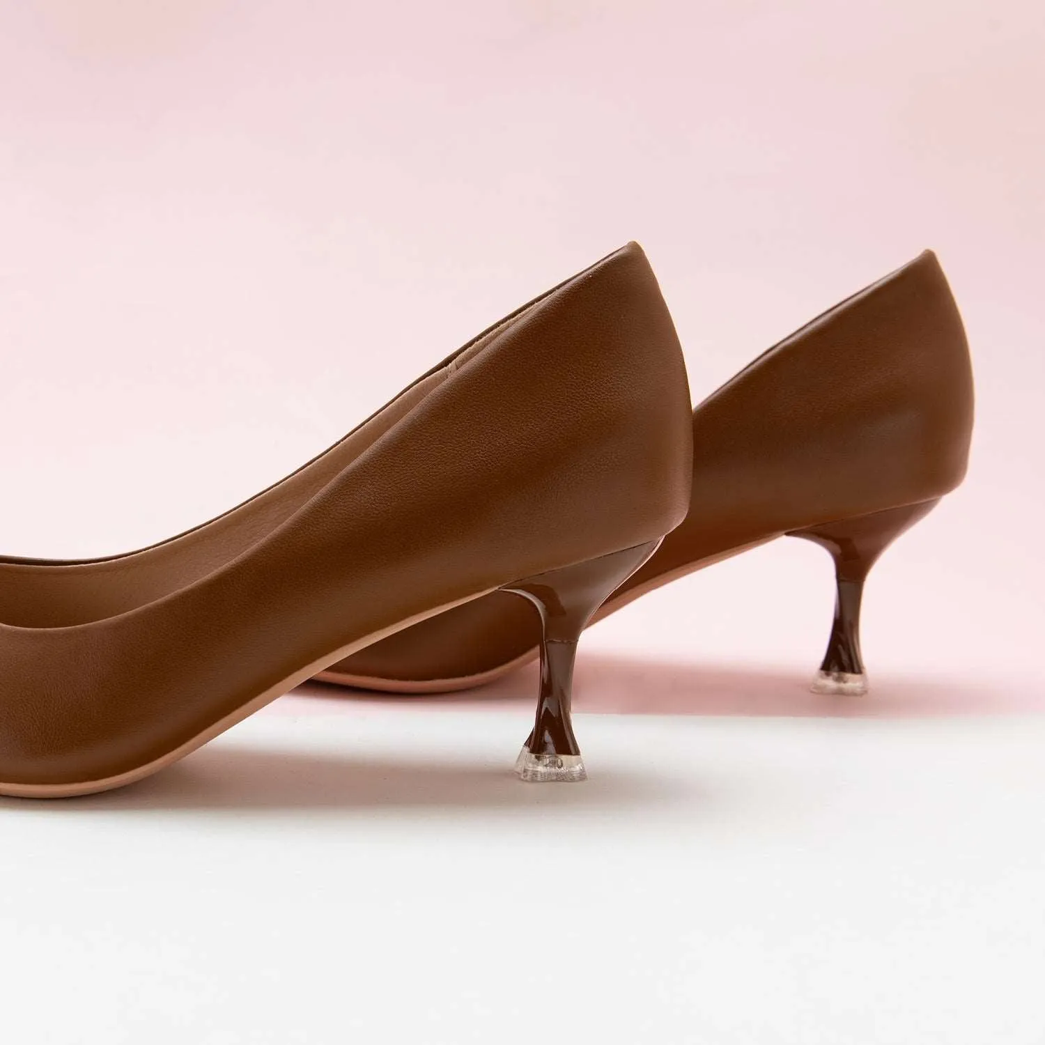 Spiral Kitten Heel Pumps (Anna)