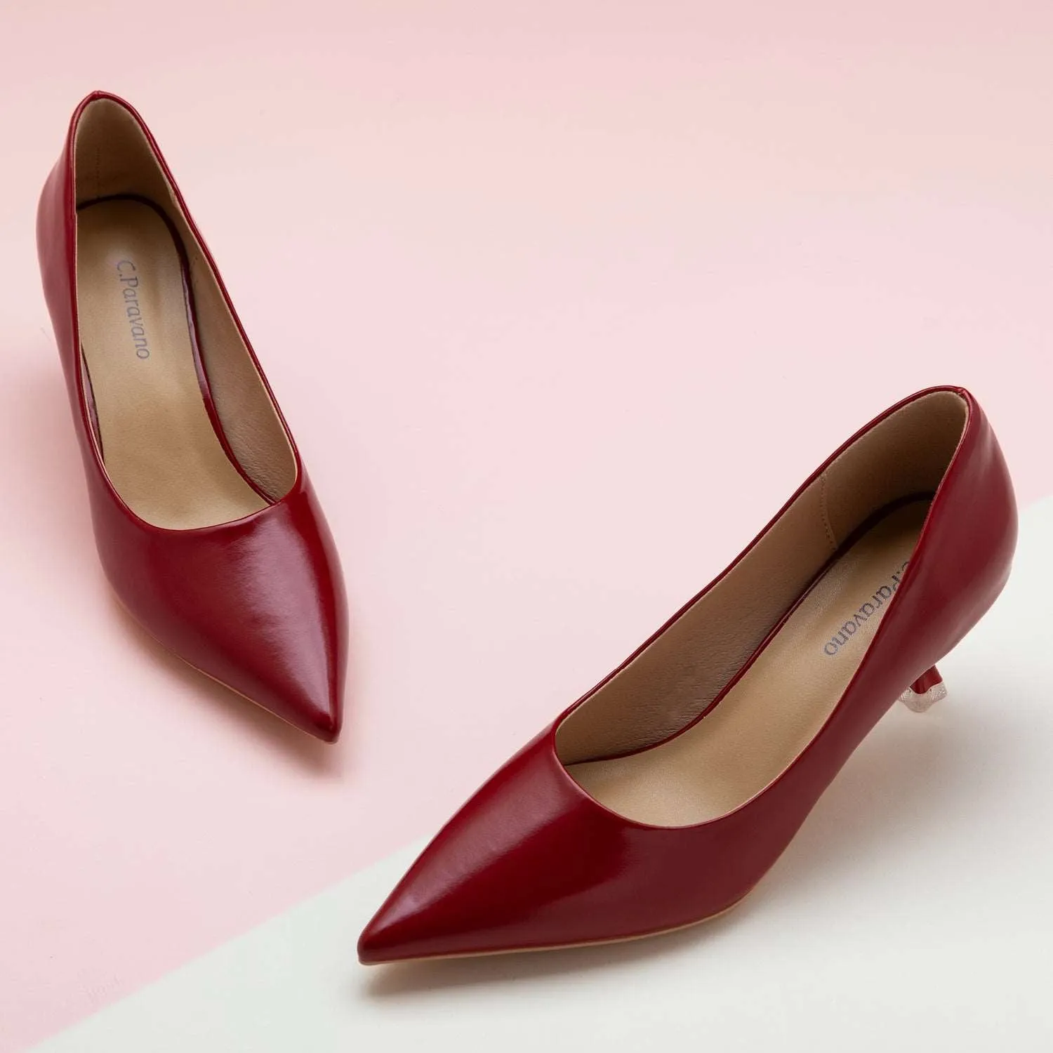 Spiral Kitten Heel Pumps (Anna)