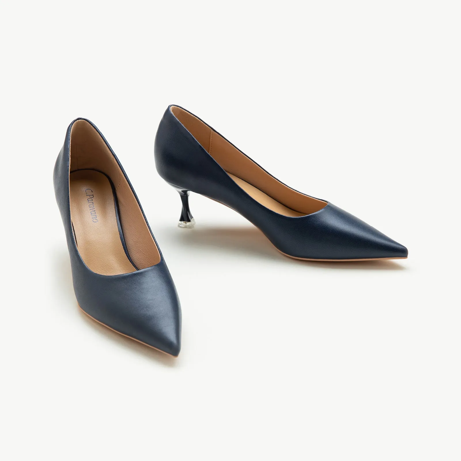 Spiral Kitten Heel Pumps (Anna)