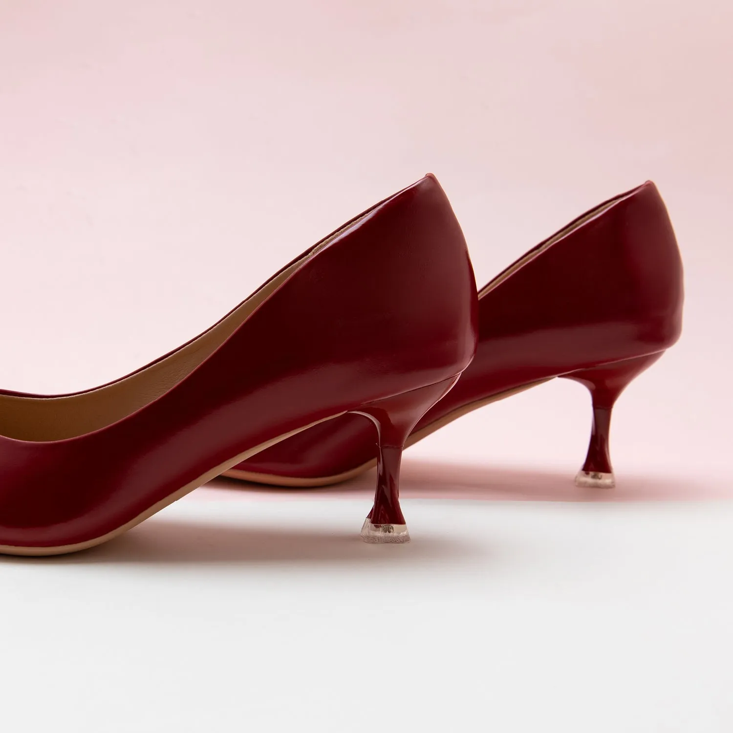 Spiral Kitten Heel Pumps (Anna)