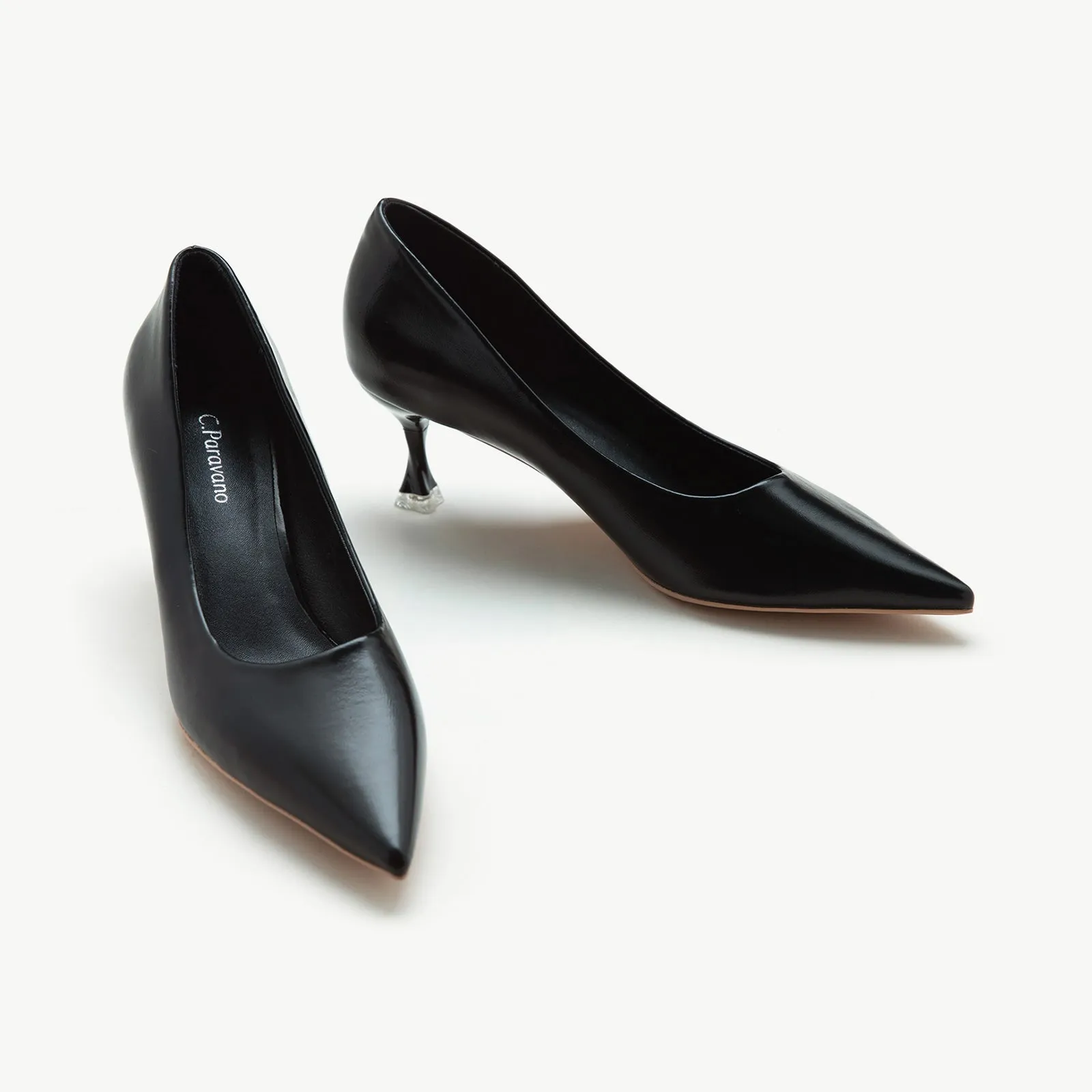 Spiral Kitten Heel Pumps (Anna)